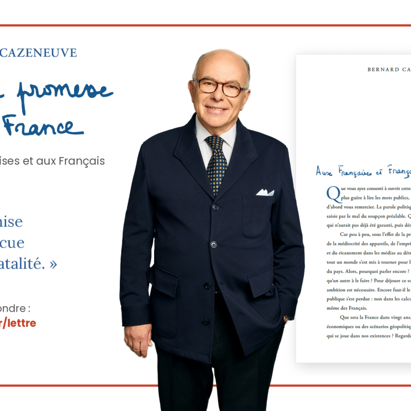 Tenir la promesse de la France – Lettre aux Français de Bernard Cazeneuve