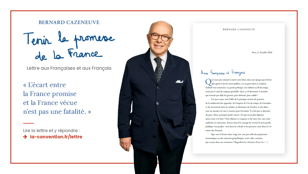 Visuel Lettre aux Français Bernard Cazeneuve